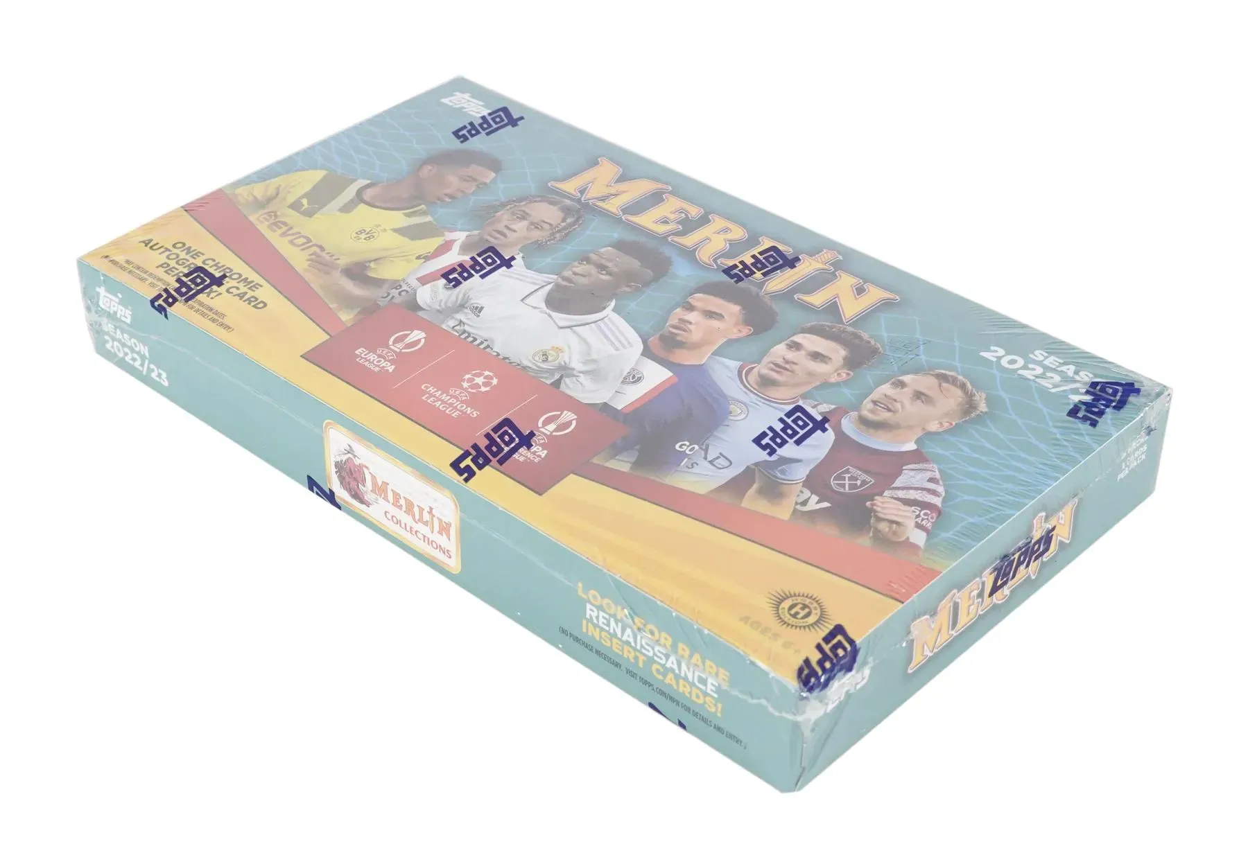 2022-23 Topps UEFA Club Competitions Merlin Chrome Soccer Hobby Box