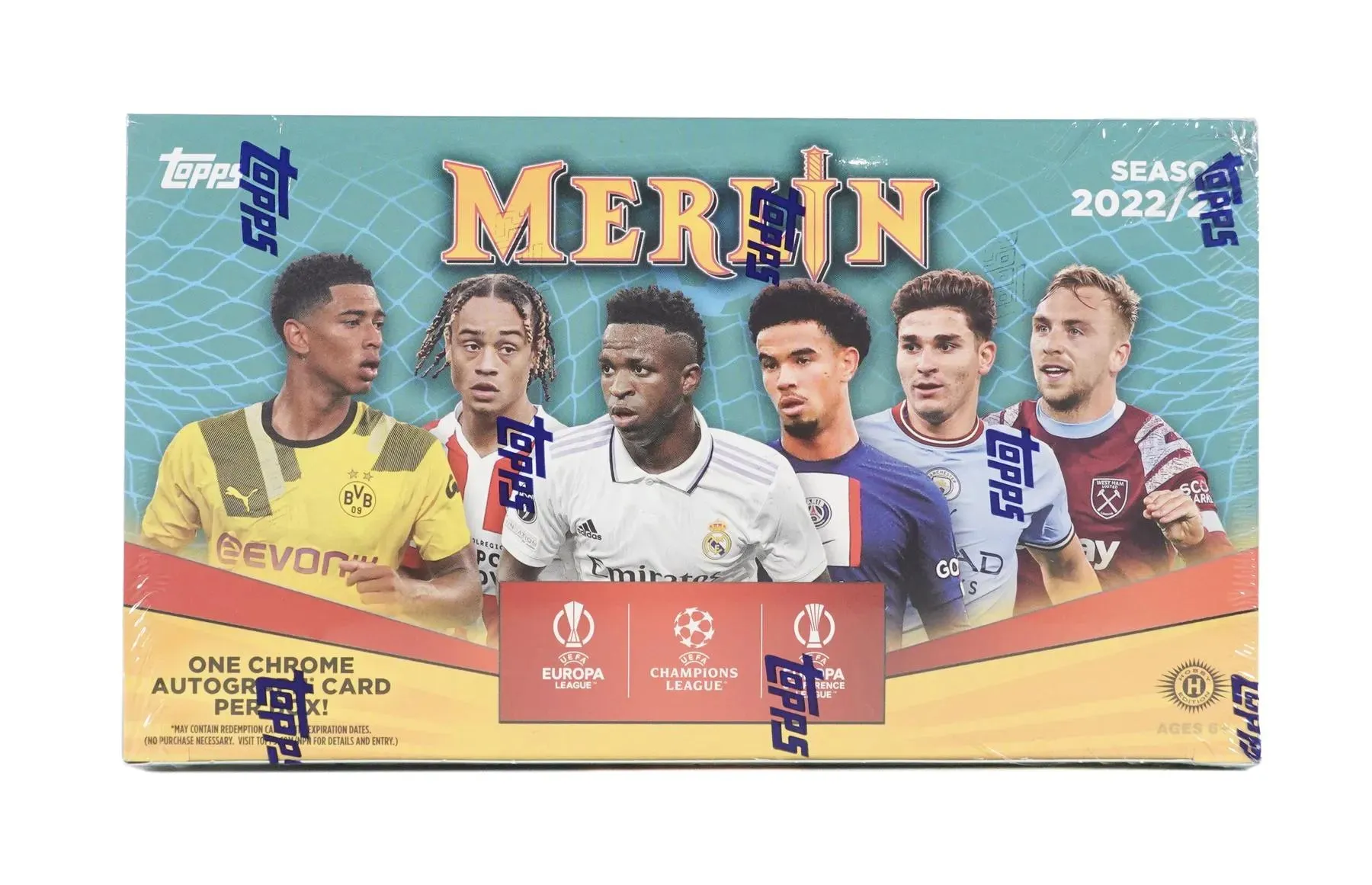 2022-23 Topps UEFA Club Competitions Merlin Chrome Soccer Hobby Box