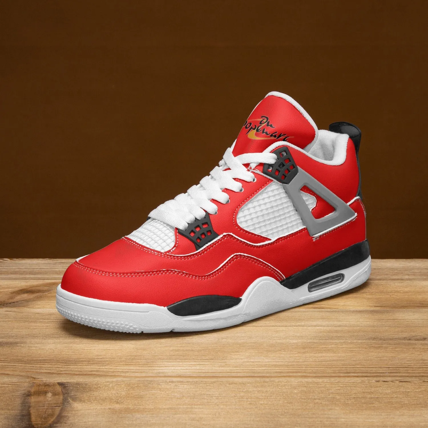 697. AJ4 Basketball Sneakers -White Sole