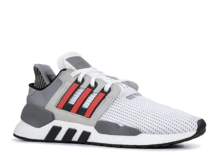 Adidas EQT SUPPORT 91/18 'GRAY HI-RES RED' sneakers, white