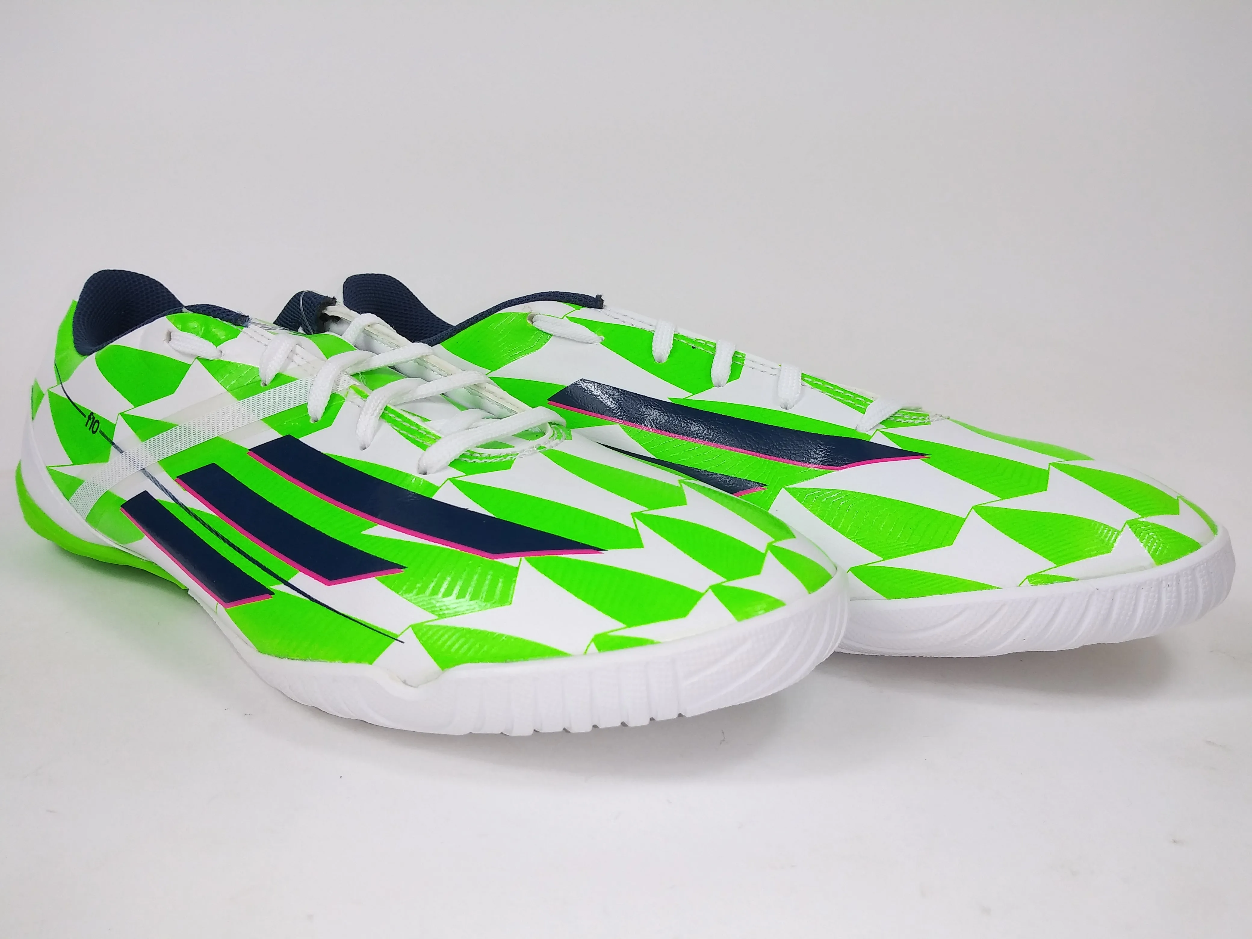 Adidas F10 Indoor Shoes White Green