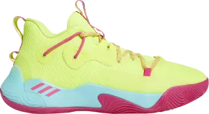 Adidas Harden Stepback 3 'Solar Yellow Shock Pink' Sneakers, Yellow