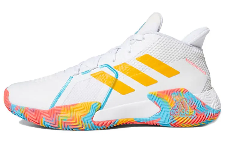 Adidas Vintage Basketball Unisex sneakers, white/blue/yellow