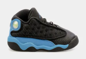 Air Jordan 13 Retro University Blue Infant Toddler Lifestyle Shoes (Black/Blue)