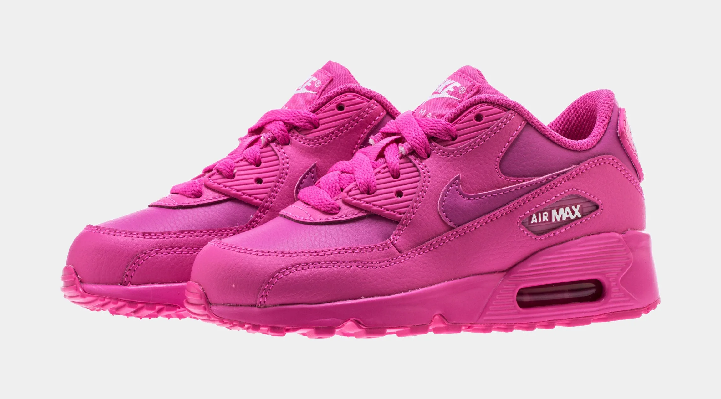 Air Max 90 Preschool Lifestyle Shoes (Pink/White)