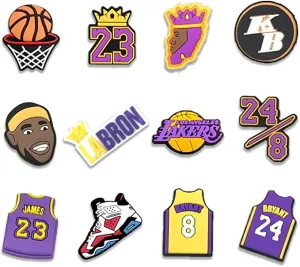 Basketball Shoe Charms 12pcs Shoe Charms Decoration/Croc Charms