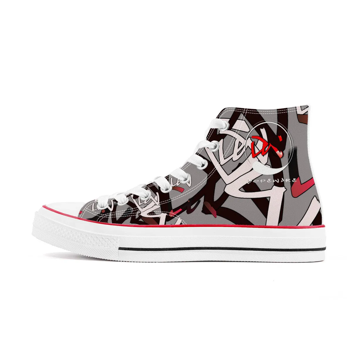 D70 High Top Canvas Shoes - Custom Design