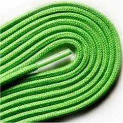 Fashion Thin Round Dress 1/8" Laces Custom Length with Tip - Neon Green (1 Pair Pack) Shoelaces