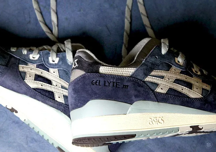 J crew x gel lyte 3 'blue ribbon' Asics sneakers, blue