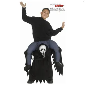 Kids Carry Me Ghost Face Scream Costume Halloween Fancy Dress