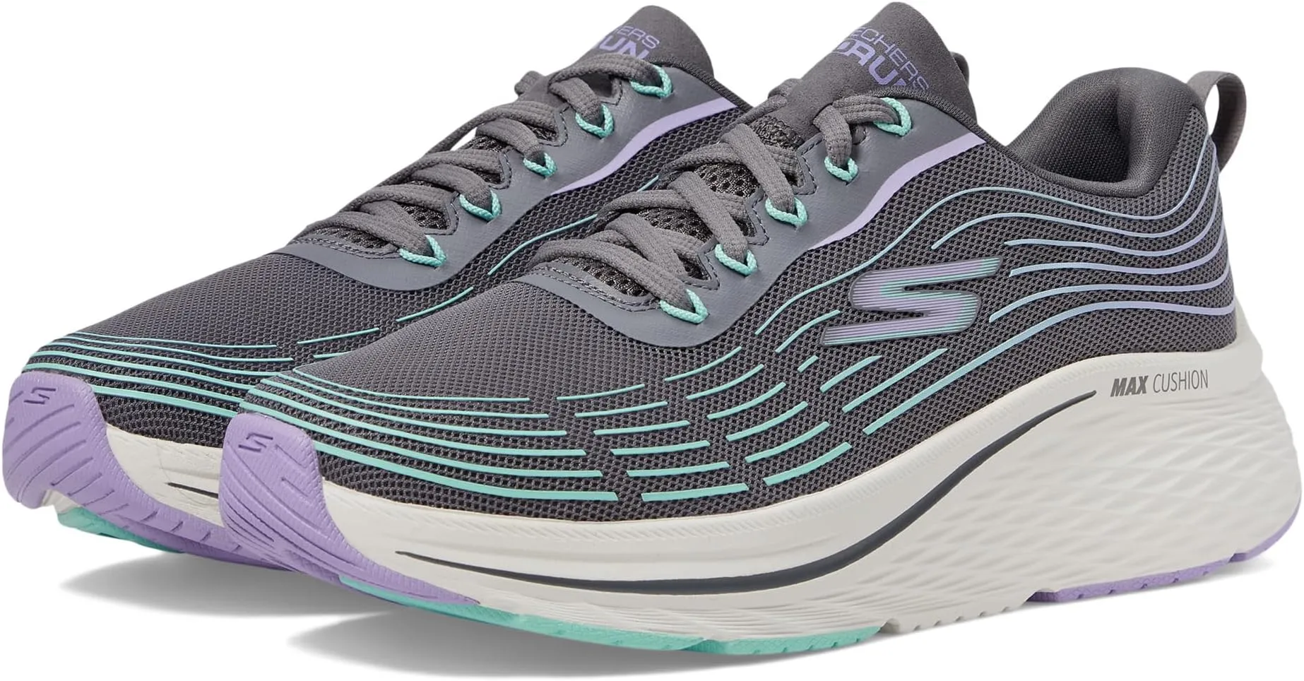 Max Cushioning Elite 2.0 SKECHERS, Charcoal/Lavender