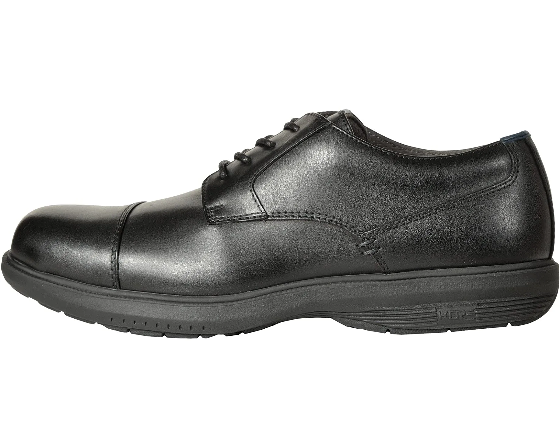 Melvin Street Cap Toe Oxford with KORE Slip Resistant Walking Comfort Technology Nunn Bush, black