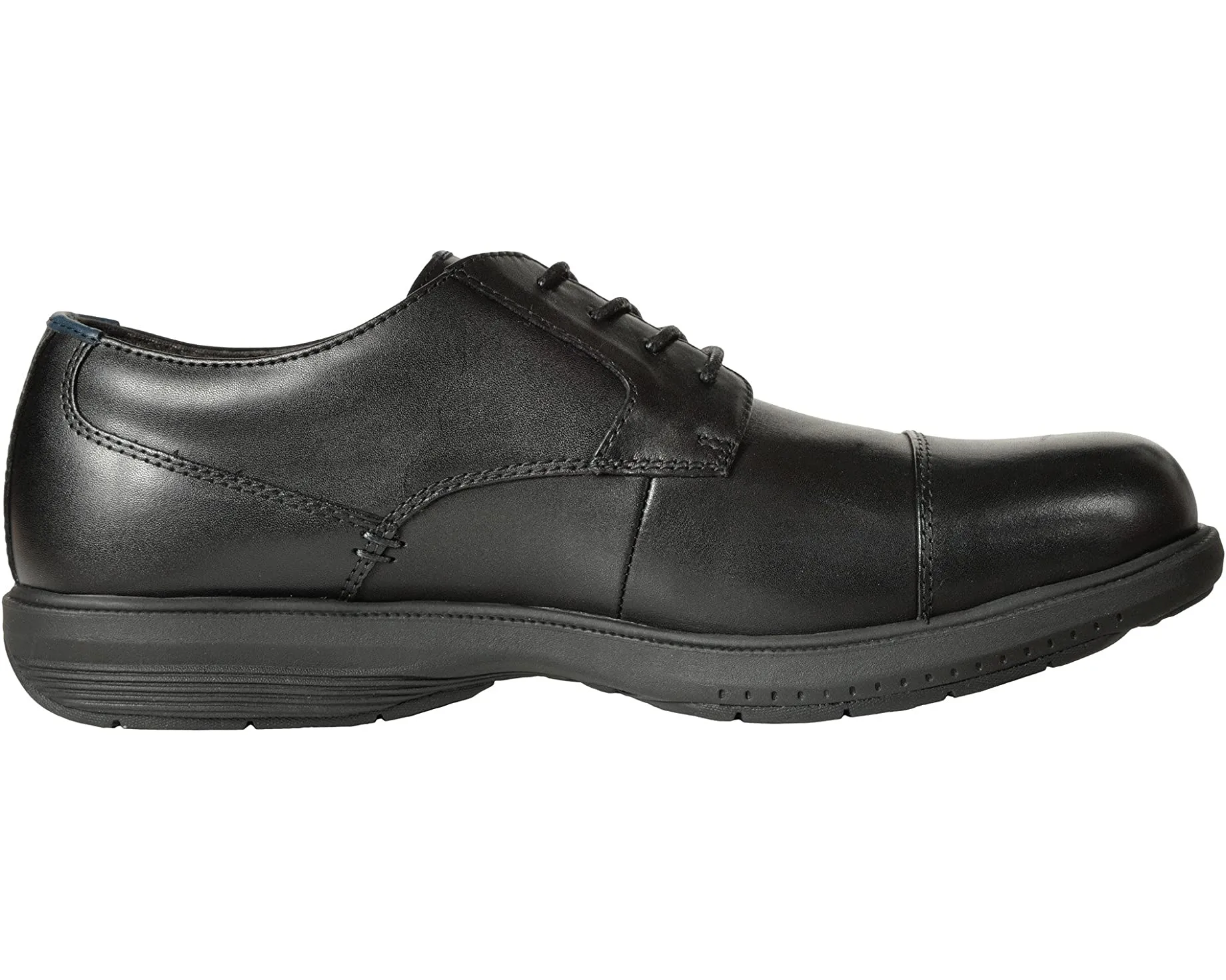 Melvin Street Cap Toe Oxford with KORE Slip Resistant Walking Comfort Technology Nunn Bush, black