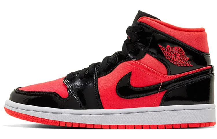 Nike Air Jordan 1 Mid, black/red