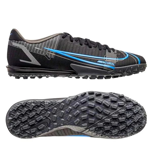 Nike Vapor 14 Academy Turf Soccer Shoes (Black/Iron Grey)