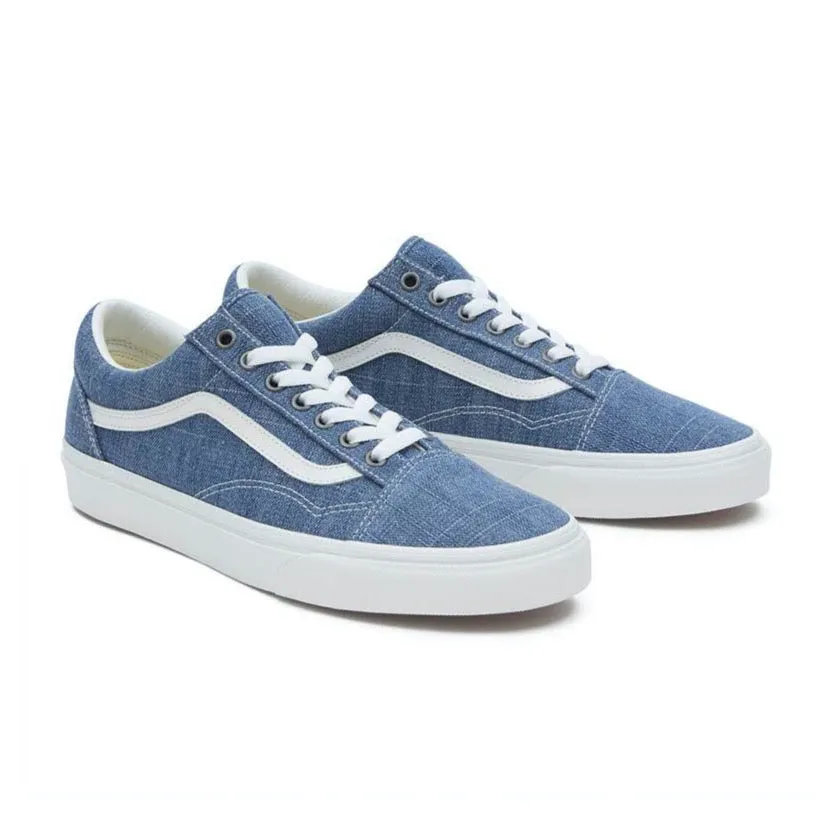 OLD SKOOL THREADED | DENIM BLEUE/WHITE