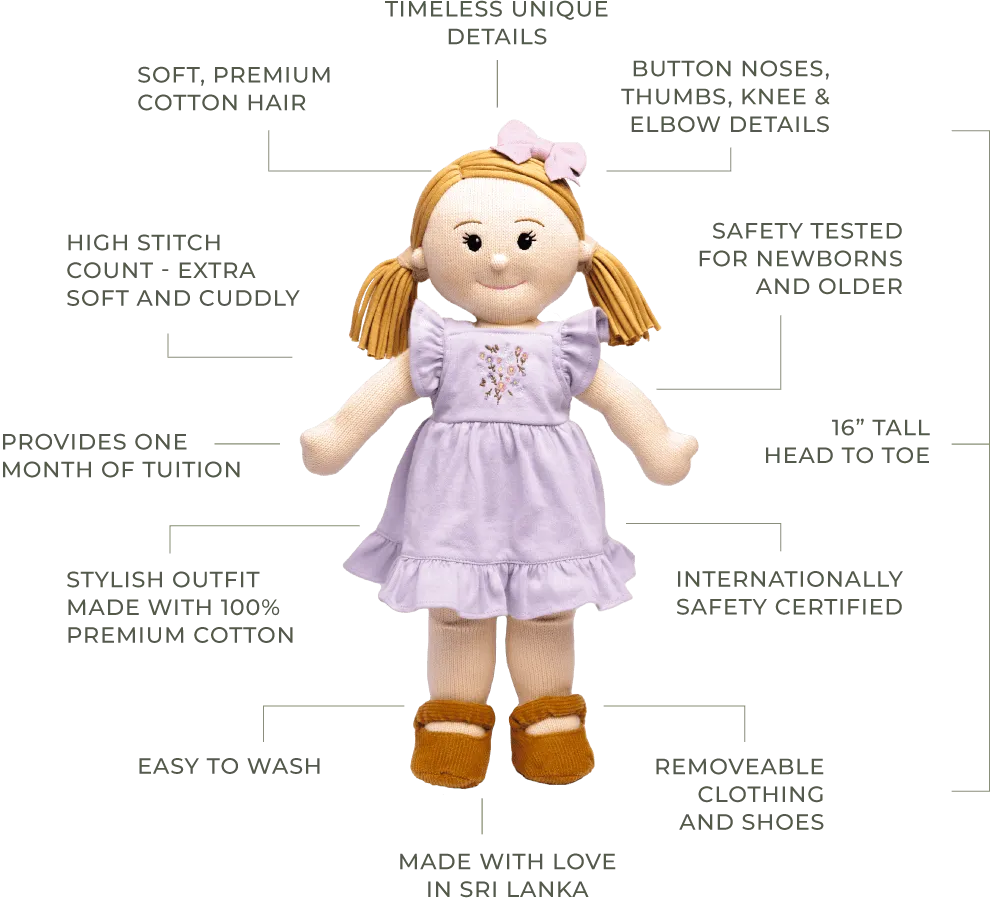 Poppie Clementine Doll, Amelia