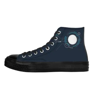 SF_D71 High Top Canvas Shoes - Black