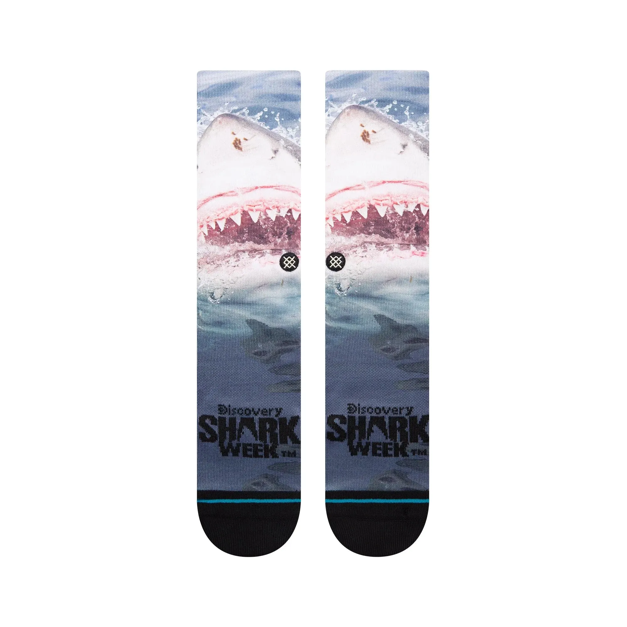 Stance Shark Week Pearly Whites Crew Socks - Blue