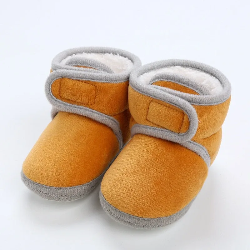 Winter Sweet Newborn Baby Girls Princess Winter Boots First Walkers Soft Soled Shoes - TGSH50684