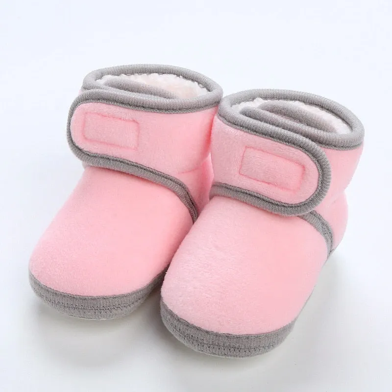 Winter Sweet Newborn Baby Girls Princess Winter Boots First Walkers Soft Soled Shoes - TGSH50684