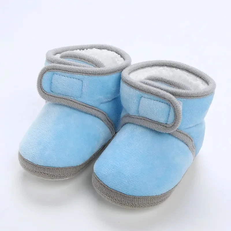 Winter Sweet Newborn Baby Girls Princess Winter Boots First Walkers Soft Soled Shoes - TGSH50684