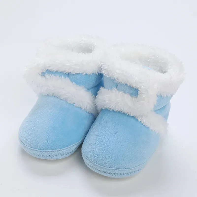 Winter Sweet Newborn Baby Girls Princess Winter Boots First Walkers Soft Soled Shoes - TGSH50684