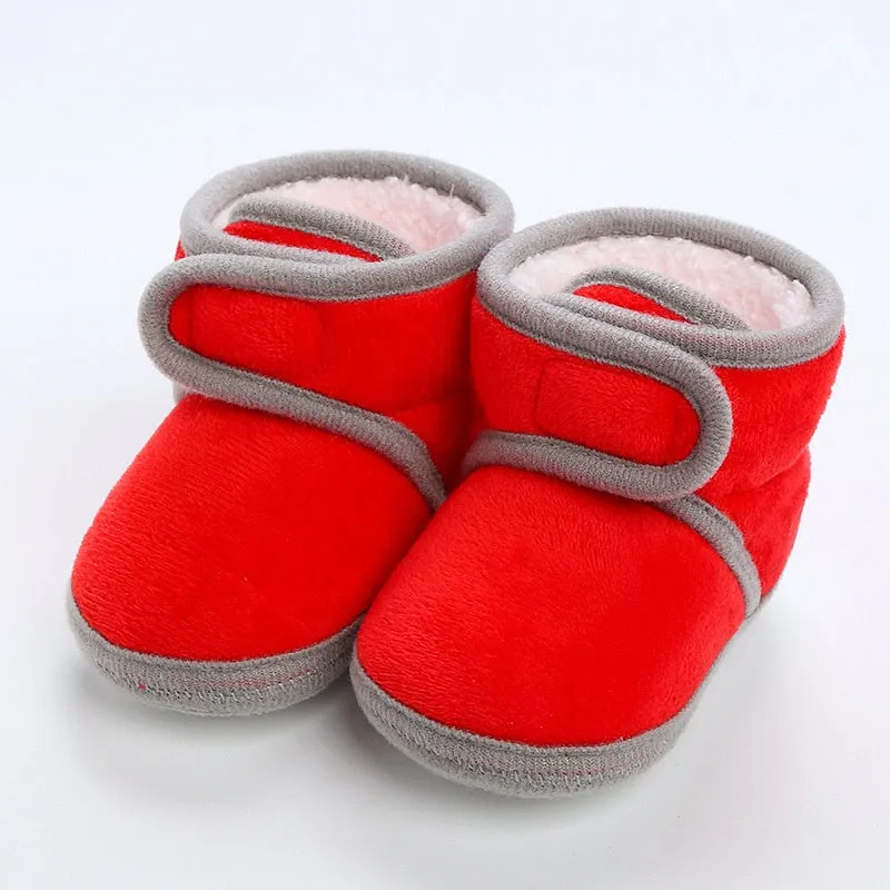 Winter Sweet Newborn Baby Girls Princess Winter Boots First Walkers Soft Soled Shoes - TGSH50684